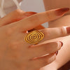 Creaive Stainless Steel Spiral Ring for Women Man Minimalist Irregular Twisted Swirl Rings Jewelry Unique Gifts - Image 3