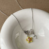 French Colorful Enamel CZ Cubic Zirconia Starburst Water Drop Star Pendant Necklaces for Women Silver Plated Chain Chokers - Image 3