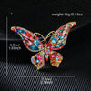 Multicolour Crystal Butterfly Brooches for Women Cute Animal Insect Zircon Pins Clothing Accessories Jewelry - Image 2