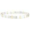 Tile Bead Stretch Bracelet in Multiple Color Patterns - Image 20