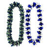 School Color Graduation Ribbon Lei Necklace with Kukui Nuts Flower Ribbon Lei Hawaiian Party Ribbon Lei - Image 5