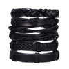 6Pcs/Lot Vintage Braided Wrap Leather Bracelets For Men Women Punk Handmade Wristbands Bangle Male Jewelry Accessories - Image 4