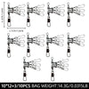 ShareShark 10pcs 4/6/8/10 Squid Jig Lure Swivels Fishing Bearing Rolling Swivel Ring Fishing Connector Fishing Accessories - Image 10