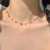 Cute Sweet Stone Necklace for Women Summer Simple Crystal Clavicle Chain Choker Necklace Jewelry Gift - Image 10