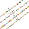 1Pcs Stainless Steel For Women Bohemia Colorful Enamel Daisy Star Butterfly Flower Minimalist Bracelets Necklace Jewelry Gift - Image 5