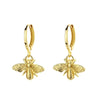 Cute Bee Shaped Women Drop Earrings Gold Color Metal Accessories for Party Daily Versatile Elegant Jewelry - Image 4