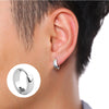 1Pair Punk Stainless Steel Round Circle Hoop Earrings For Men Women Not Fade Ear Rings Hip Hop Male Jewelry - Image 5
