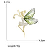 Enamel Ballerina Brooches for Women Pearl Elf Pins Rhinestone Girls Banquet Party Backpack Gift Jewelry Accessories - Image 29