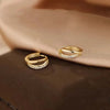 Round Hoop Earrings with Stone Accents in Gold-Tone Silver-Tone and Rose Gold-Tone - Image 7