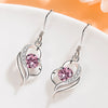 Zircon Water Drop Earrings For Women Silver Color Long Dangle Hanging Earring Female Wedding Ear Jewelry Gift - Image 18