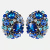 Stonefans New Exaggerated Colorful Crystal Earrings Aesthetic Jewelry Christmas Gifts Rhinestone Large Square Earrings for Women