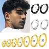 1 Pair Stainless Steel Hoop Earrings Women Men Gold Color Small Earrings Girl Jewelry Cartilage Piercing - Image 1