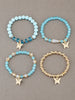 4Pcs Butterfly Beaded Bracelet Set For Women Pink Acrylic Beads Elastic Chain Bangle Female Bohemian Party Jewelry Gift - Image 20