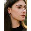 Stainless Steel Shiny Cubic Zirconia Drop Earrings Gold Platinum Pvd Plated Delicate Chic Jewelry Recommend - Image 2