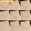 Meyrroyu 316L Stainless Steel Ocean style Cherry Zircon Footsie Chain Lady Anklets Jewelry Party Gift - Image 1