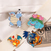 Kawaii Anime Brooch Charizard Venusaur Squirtle Lapel Pins Enamel Brooch Cute Badges for Backpacks Jewelry Fans Gifts - Image 2