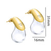 Transparent Water Drop Resin Earrings for Women Gold Plated Elegant Modern Design Earrings Party Jewelry Gifts - Image 5