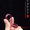 Red Cinnabar 6-12 Size Ring Jade Round Hand Weaving Jewellery Man Woman Luck Amulet Exorcise Evil Spirits - Image 2