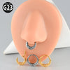 1PC Titanium Meteorite Crater Style Nose Rings Septum Hoop Crescent-Shaped Cartilage Tragus Helix Earring Piercing Body Jewelry - Image 5