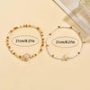 2pcs Brown Starfish And Turtle Designs Pendant Anklet for Women Summer Ocean Theme Foot Jewelry Ideal for Beach Vacations - Image 8