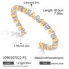 Open Wire Chain Cuff Bracelet in Gold Tone or Silver Tone - Image 7
