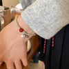 Silver Bracelet Red Persimmon Beaded Elastic Lucky Good For Woman Girl Jewelry Gift - Image 57