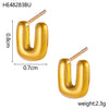 26 Initial Letter Stainless Steel Metal Creative Stud Earring For Women Anti Allergic Ears Jewelry Classic Letter Earring - Image 20