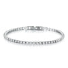 Silver 15/16/17/18/19/20/21 CM Tennis Bracelet Pave 3 MM Round Black Jet Zircon Elegant Jewelry For Women - Image 3