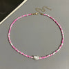 Seed Bead Choker Necklace with Imitation Pearl Details in Multiple Styles - Image 11