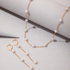 3Pcs/Set Korean Gold Color Pearl Choker Necklace Earring Set For Women Elegant Imitation Pearl Beads Clavicle Chain Jewelry - Image 7