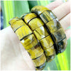 Stone Lapis Lazuli Tiger Eye Agate Morgan Faced Square Elastic Bracelet for Men and Women Charm Jewelry - Image 28