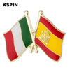 10pcs a lot Spain Flag Laple Pin Badge Brooch - Image 9