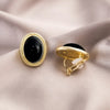 Vintage Maillard Coffee Tone Clip on Earrings for Non Pierced Retro Style Brown Resin Tiger Eye Stone Artistic Women Ears Clips - Image 4