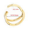 Double-Line Cartilage Clicker Hoop with Clear Cubic Zirconia - Image 4