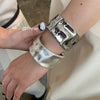 Creative Water Drop Wide Bracelet Statement Gold Color Cuff Open Bracelet Women's Retro Aesthetic Bangle Jewelry - Image 1