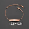 Personalized Bracelet For Men Women Stainless Steel Multi Styles Blank Nameplate Heart Bracelet Party Jewelry Gift - Image 37