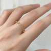 2mm Minimalist Stainless Steel Knuckle Rope Twist Chain Ring for Women Girls Gold Plated Braided Ring Jewelry - Image 4