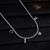 Letter Star Pendant Necklace For Women Simple Stainless Steel Chain Jewelry Accessory Gift - Image 5