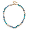 6mm Zirconia Claw Setting Bracelet and Necklace Sets Crystal Colorful Choker Jewelry - Image 2