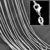 5Pcs Silver Beaded Chains Necklace Women Men 16-30 Inches Jewelry Components Making Accessories - Image 2