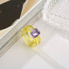 Simple Inlaid Colorful Zircon Resin Ring Women Sweet Cute Birthday Party Commemorative Jewelry Gift - Image 18