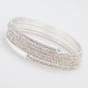 Rhinestone Upper Arm Bracelet Gold Color Punk Full Shiny Rhinestone Bangles Silver Color Coil Swirl Spiral Shape Armband Cuff - Image 7