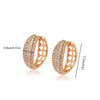 Gold Plated Zircon Hoop Earrings for Women Jewelry XP - Image 37