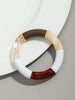 Chunky Acrylic Tube Bead Bangle with Multicolor Options - Image 24