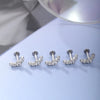 Cubic Zirconia Labret Stud 16G Internally Threaded for Lip Tragus and Helix - Image 6