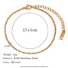 Blade Chain Figaro Chain Twists Chain Bracelet Gold Plated 316L Stainless Steel Jewelry Women's Hand Bracelets - Image 9