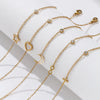 Stylish Gold Plated Anklet 304 Stainless Steel Cubic Zirconia Link Cable Chain For Women Gift 22cm(8.7") long - Image 6