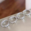 Wosikate Light Silver Gold-plated Earrings For Women Rose Gold-plated Jewellery Earrings Buckle - Image 3