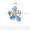 Women Transparent Flower Rhinestone Brooch Jewelry Elegant Crystal Brooches Pins Badges Plant Pin Gift - Image 13