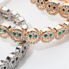 Joldhaf Gold Color Happy Bangle For Women Inlaid Diamond Elastic Bracelets Dice Hand Accessory - Image 3